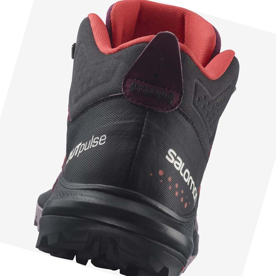 Tenis Senderismo Salomon WoOUTPULSE MID GORE-TEX Mujer Morados | MX 2785QMA